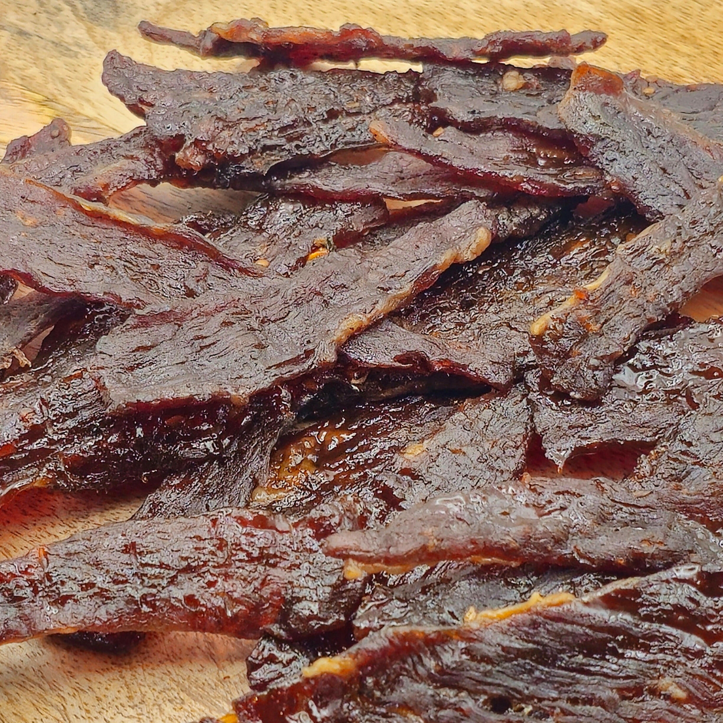 Teriyaki Premium Beef Jerky.