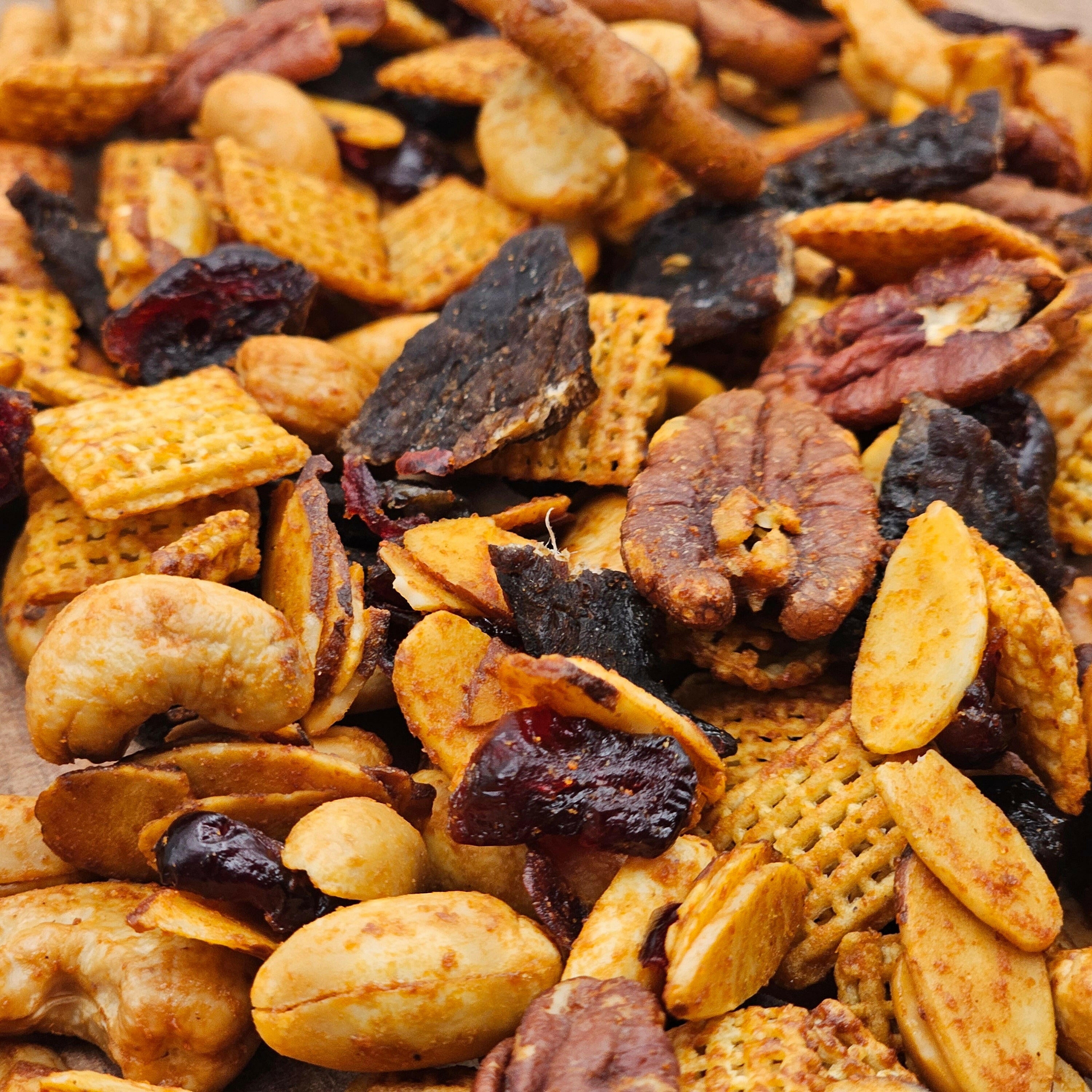 Cuts & Crunch™: Sweet Hot & Spicy Premium Trail Mix.