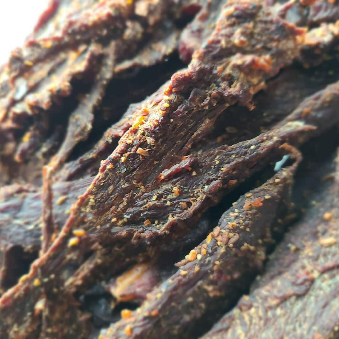 Montreal Seasoned Premium Beef Jerky.