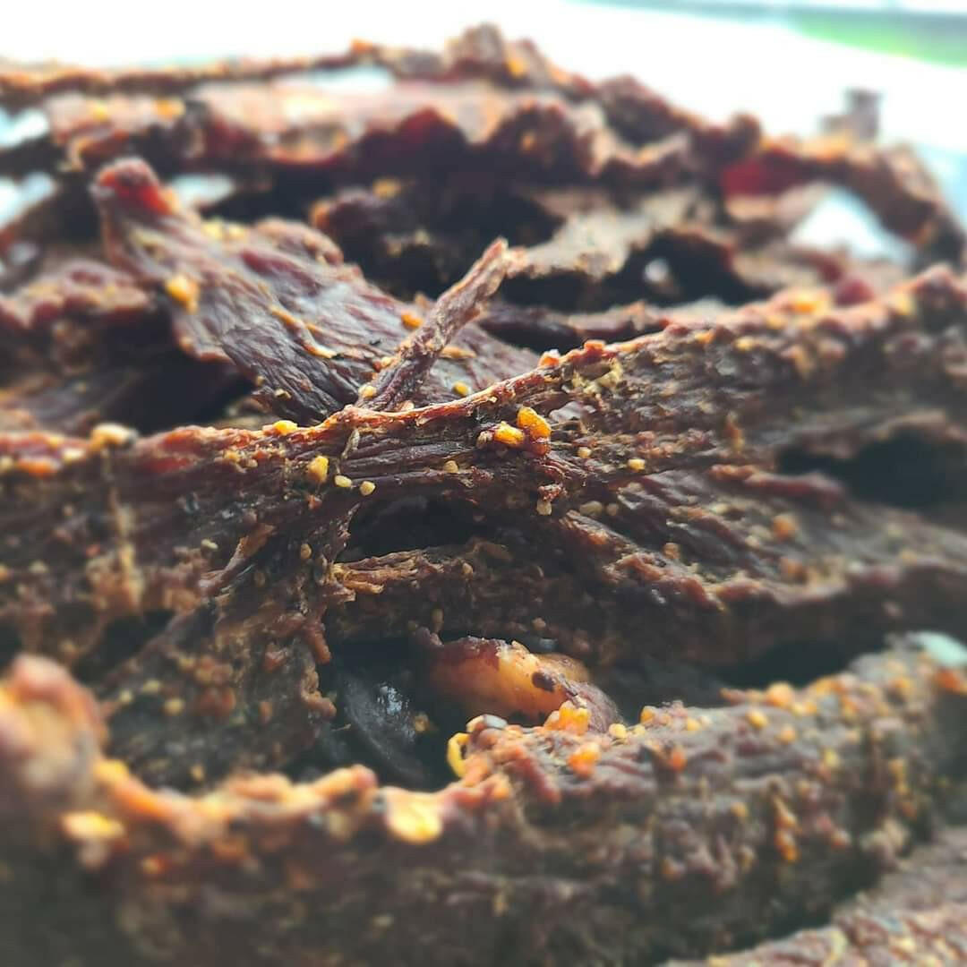 Montreal Seasoned Premium Beef Jerky.