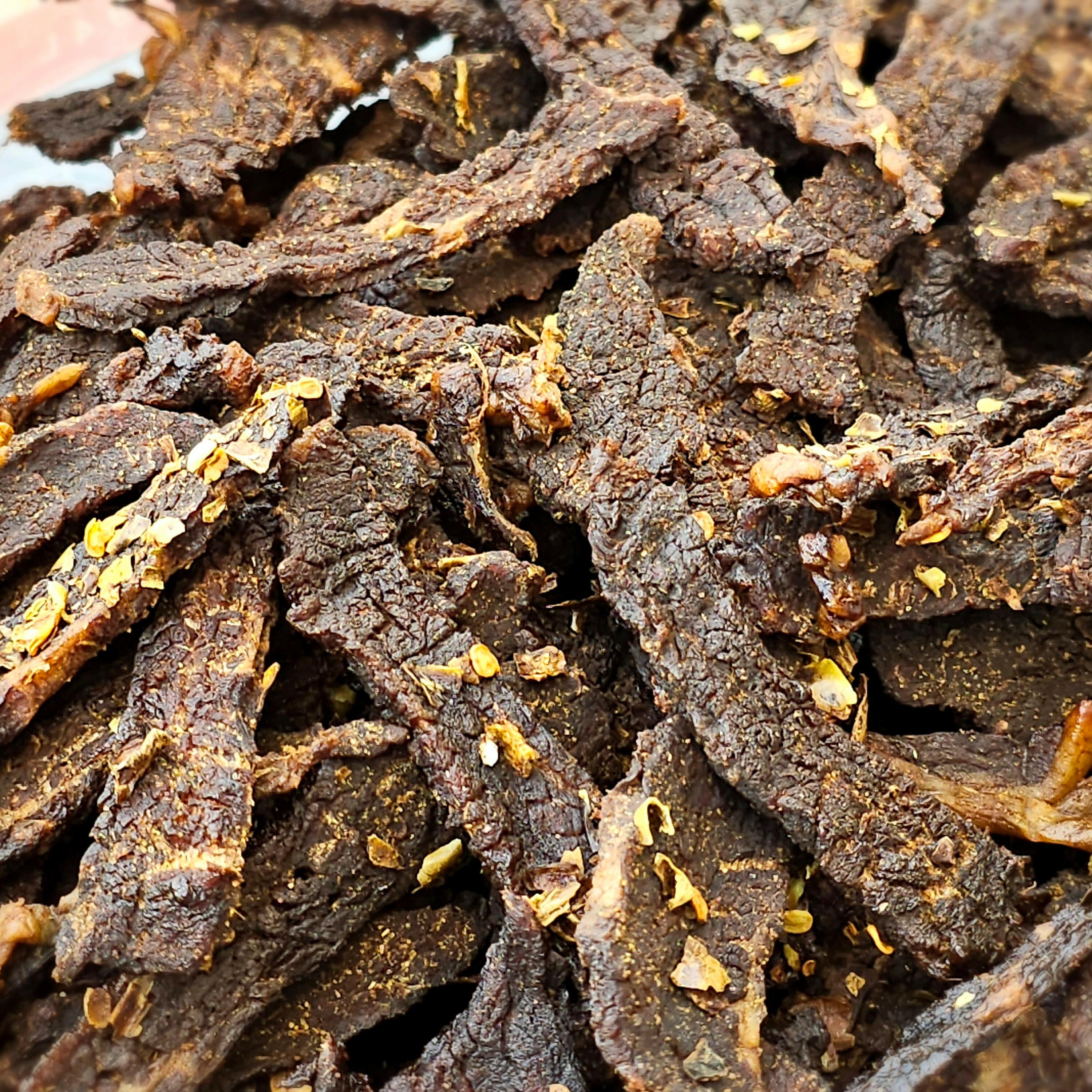 Hatch Green Chile Premium Beef Jerky.