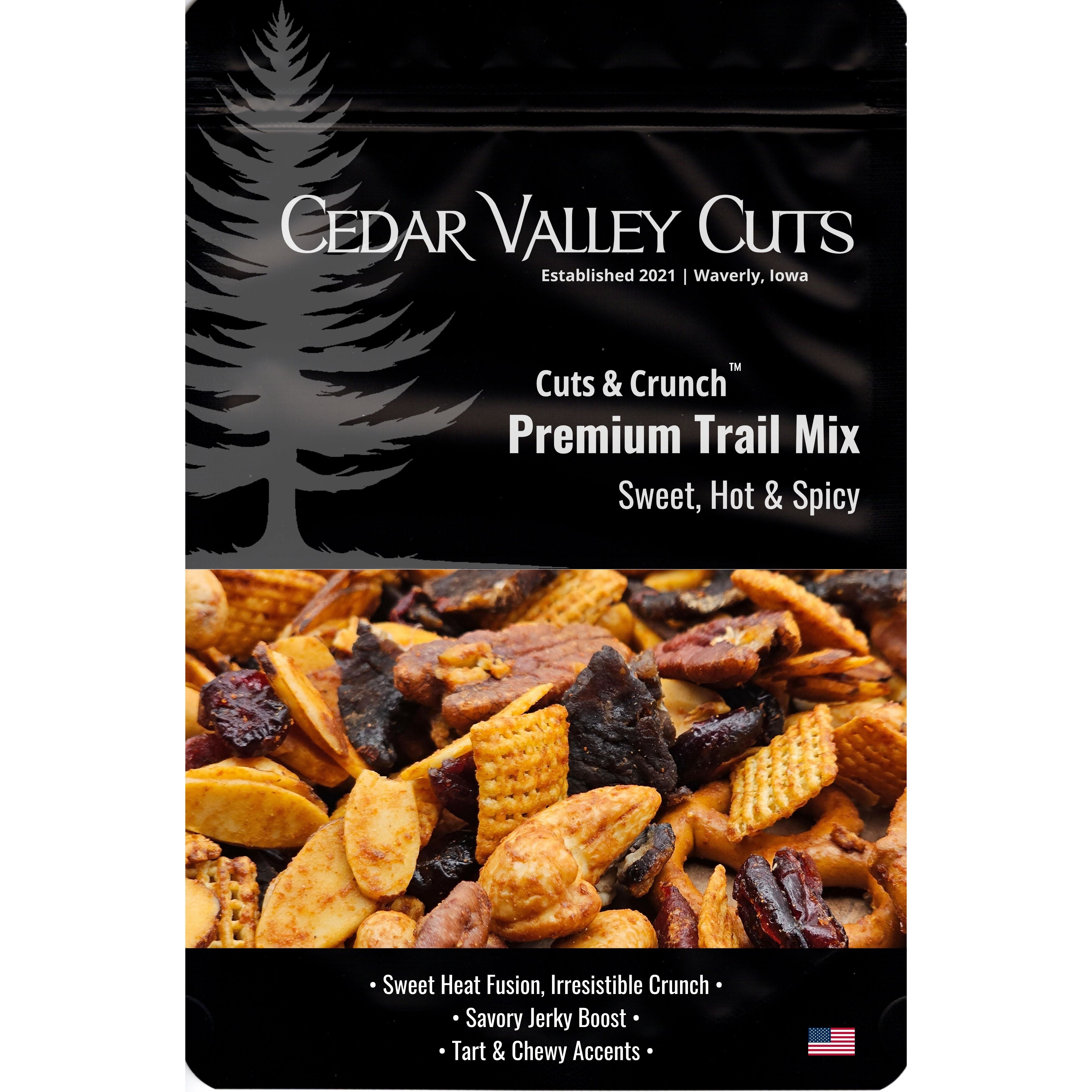 Cuts & Crunch™: Sweet Hot & Spicy Premium Trail Mix – Cedar Valley